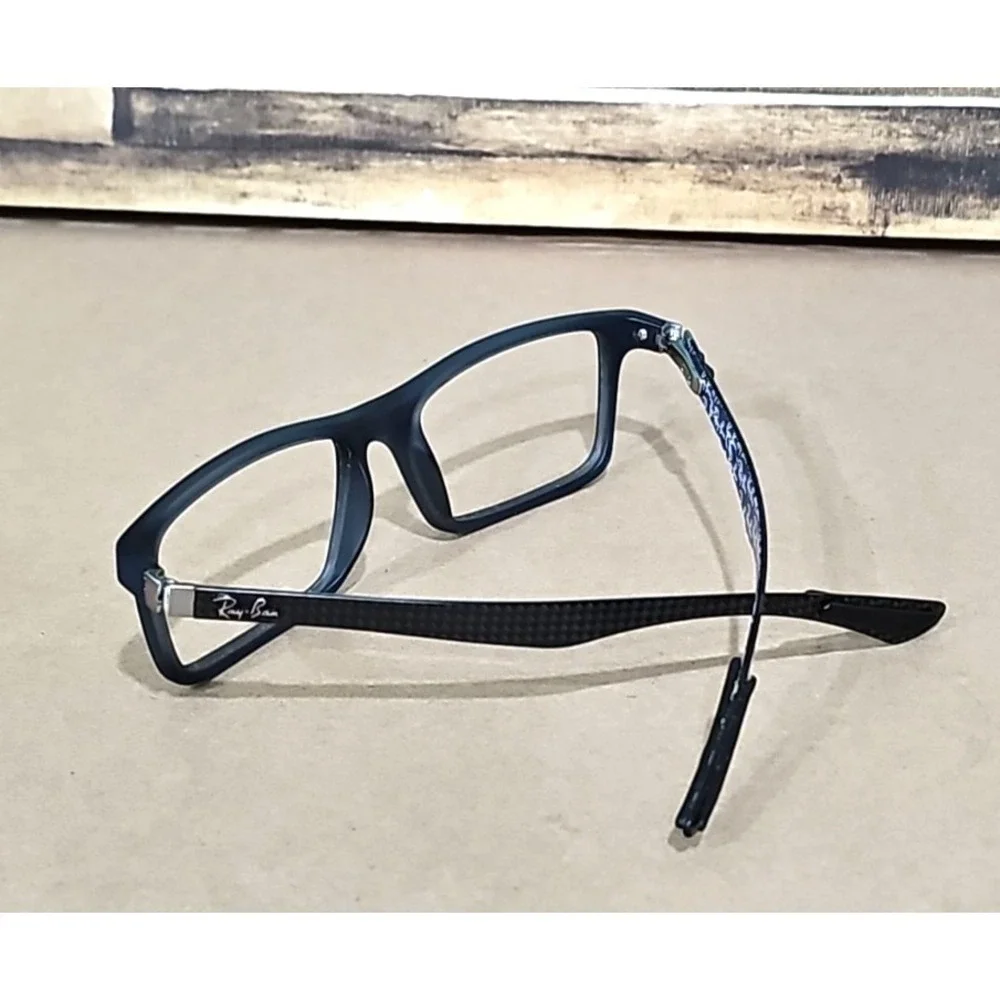 Ray-Ban Eyeglasses RB 8901 5262 Blue/Exposed Carbon Fiber Rectangular 53[]17 145